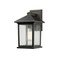 Z-Lite Portland 1 Light Outdoor Wall Light, Oil Rubbed Bronze And Clear Seedy 531M-ORB - alternate 1